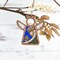 3.5" (H) Christmas Nativity Green Wise Man Ornament - Handcrafted in Texas - Mother's Angels® Christmas Angel Wings Figurine